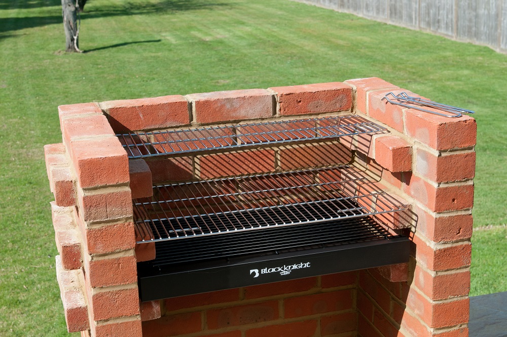 Black Knight barbecues BKB 8 SSG Stainless Steel Grill 112cm x 39cm brick bbq cooking grill