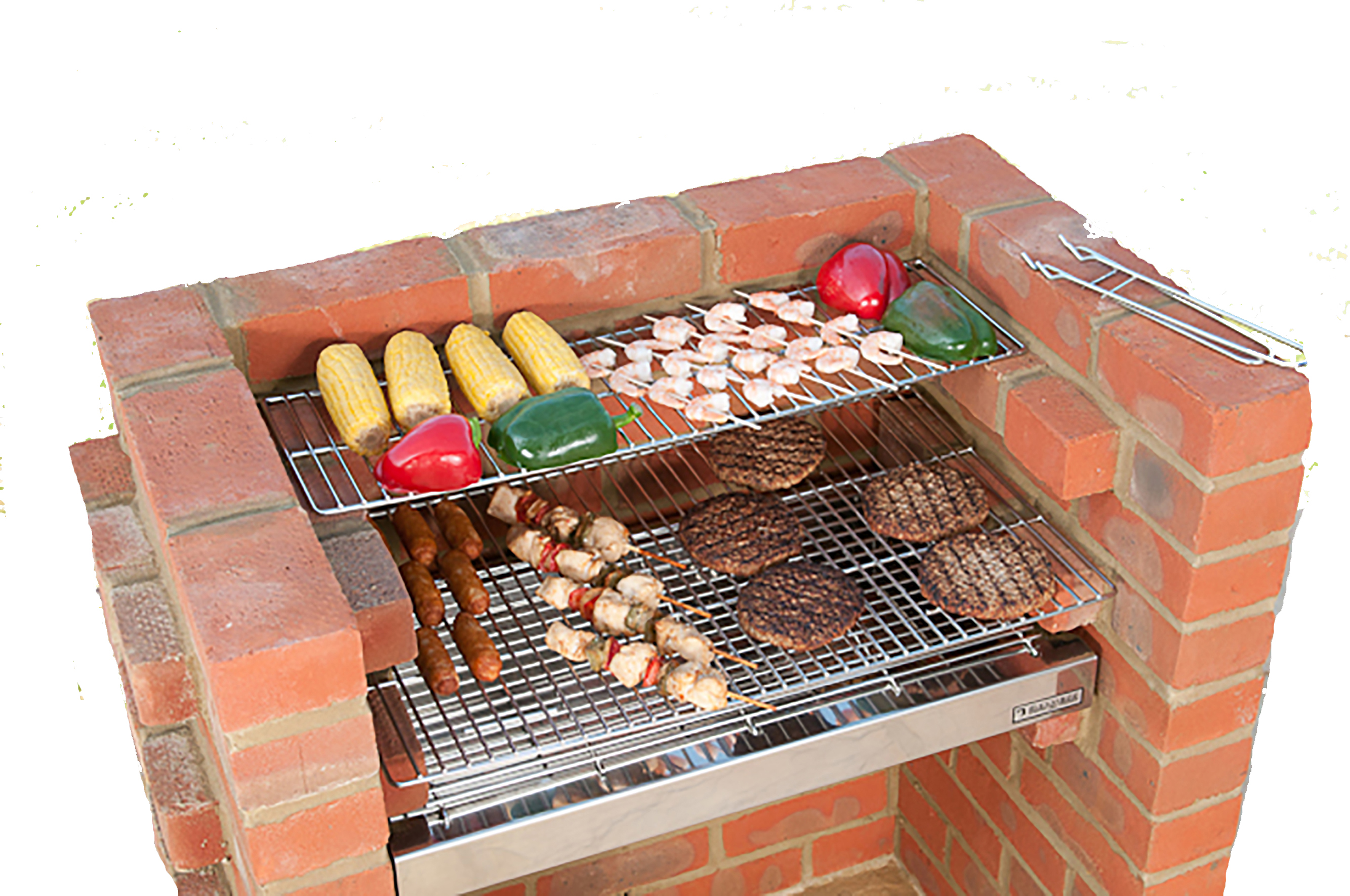 Stainless Steel Brick Bbq Kit With, Outdoor Brick Bbq Kits